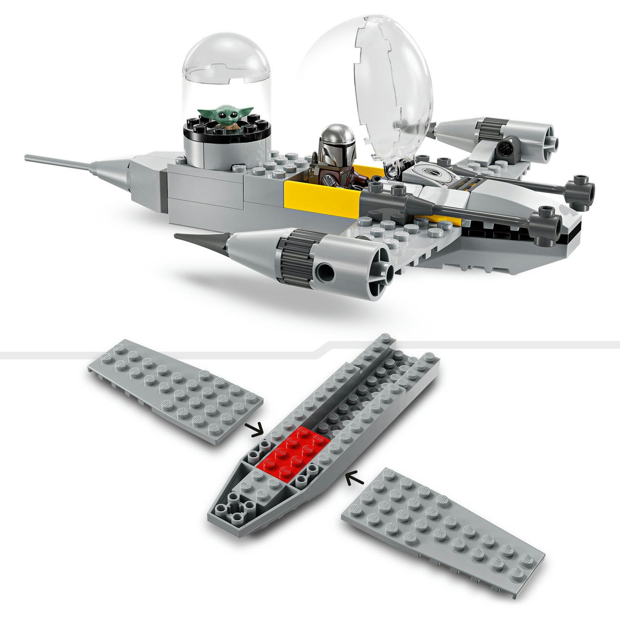 Lego Star Wars 75410 Le chasseur N-1 de Mando et Grogu