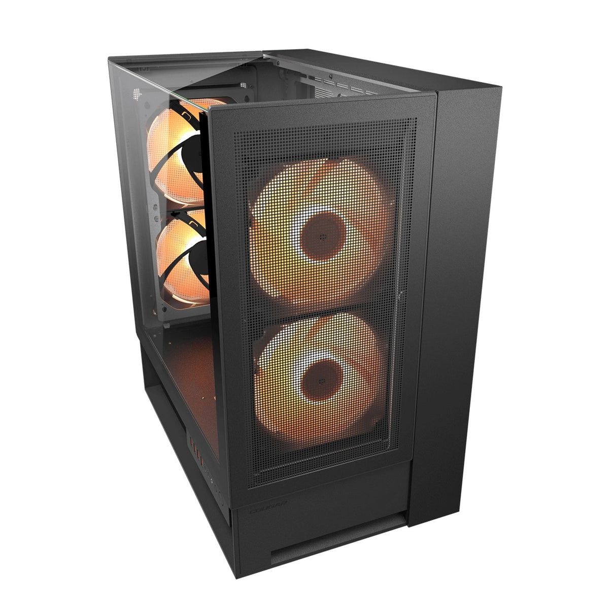 Boîtier tour midi Cougar omnix (noir | 4x USB-A | 2x USB-C | verre trempé)