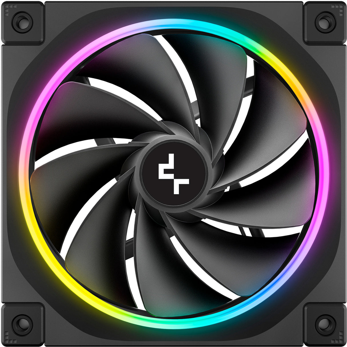 Deepcool fl12r rgb ventilateur de boîtier (noir, 120 x 120 x 25 mm, pwm)