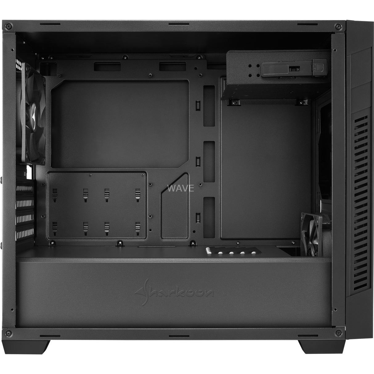 Boîtier tour midi Sharkoon s1000 (noir | 2x USB-A)