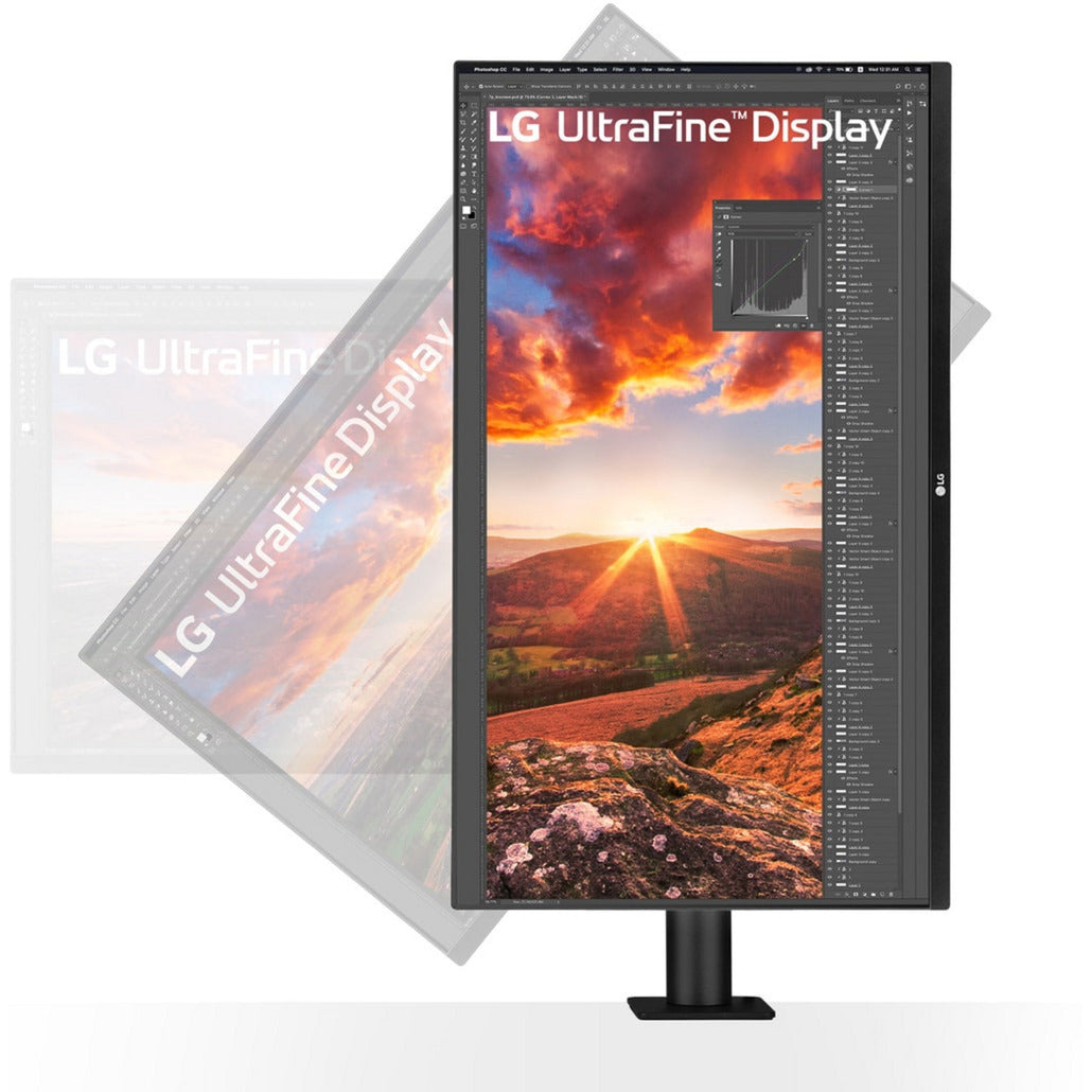 Moniteur LG Ergo IPS avec USB Type-C 31.5 4K UHD (noir, 2x HDMI, 1x Display Port)