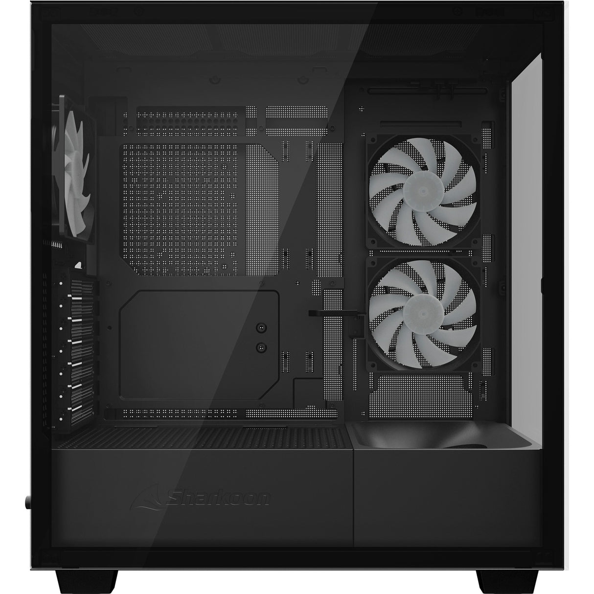 Boîtier tour midi Sharkoon rebel c60 rgb (noir | 2x usb-a | 1x usb-c | rgb | verre trempé)