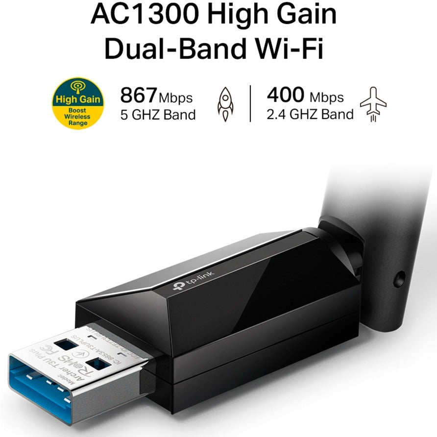 Adaptateur tp-link archer t3u plus wlan (noir)