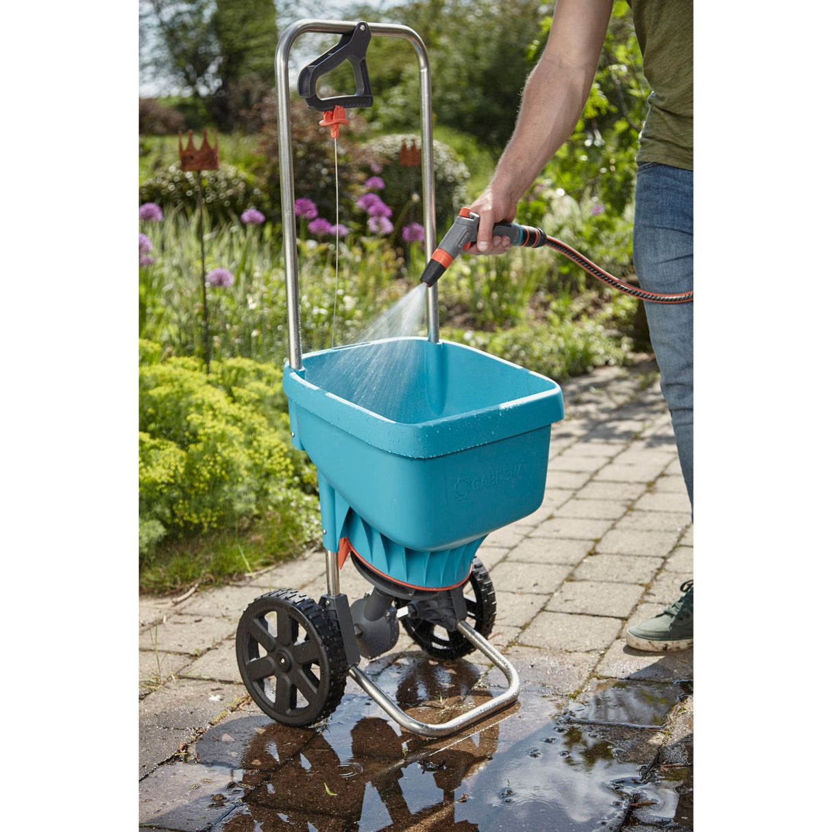 Équipement d'épandage Gardena spreader xl (noir turquoise, 436-20)