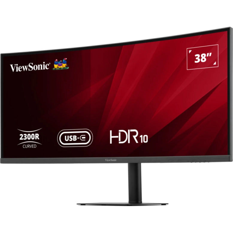 Moniteur incurvé Viewsonic VA3820C UWQHD+ 21:9 avec hub USB-C 38 ultrawide (noir, 2x HDMI, 1x Displayport, USB-C, USB-B)
