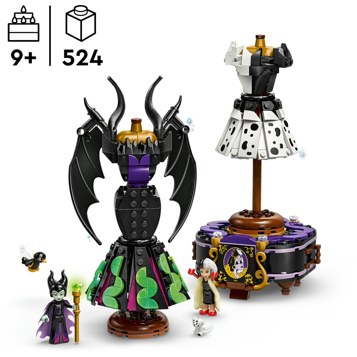 Lego Disney 43262 les robes de Maléfique et Cruella de vil