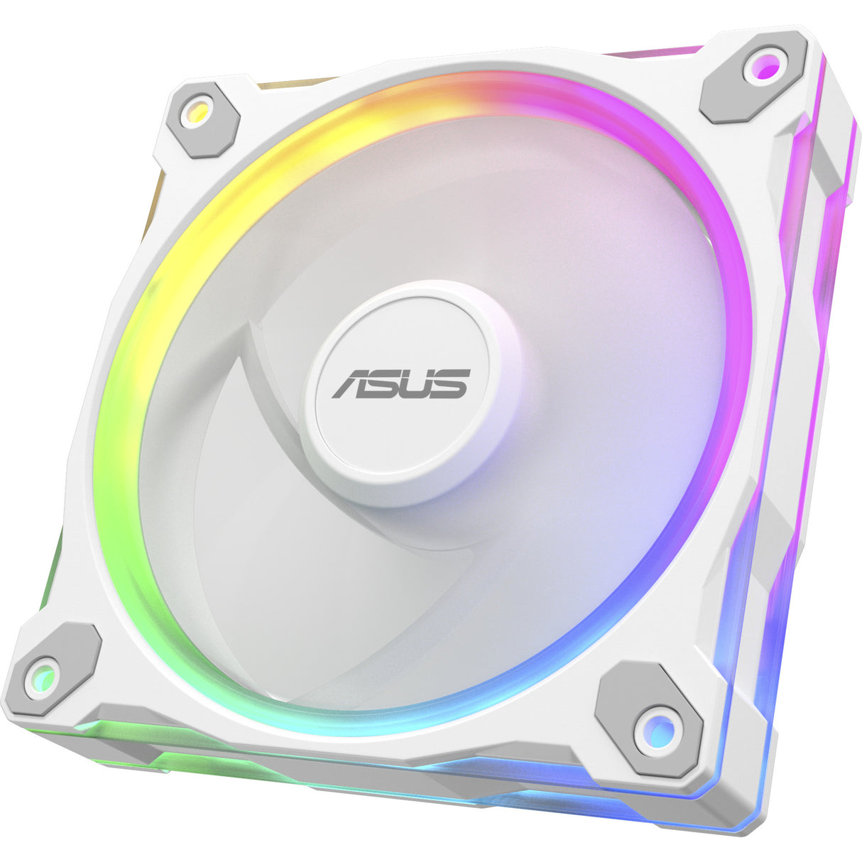 Asus prime mr120 argb reverse fan - triple pack ventilateurs de boîtier (blanc, 3 pièces, 120 x 120 x 28 mm, 3 pièces)