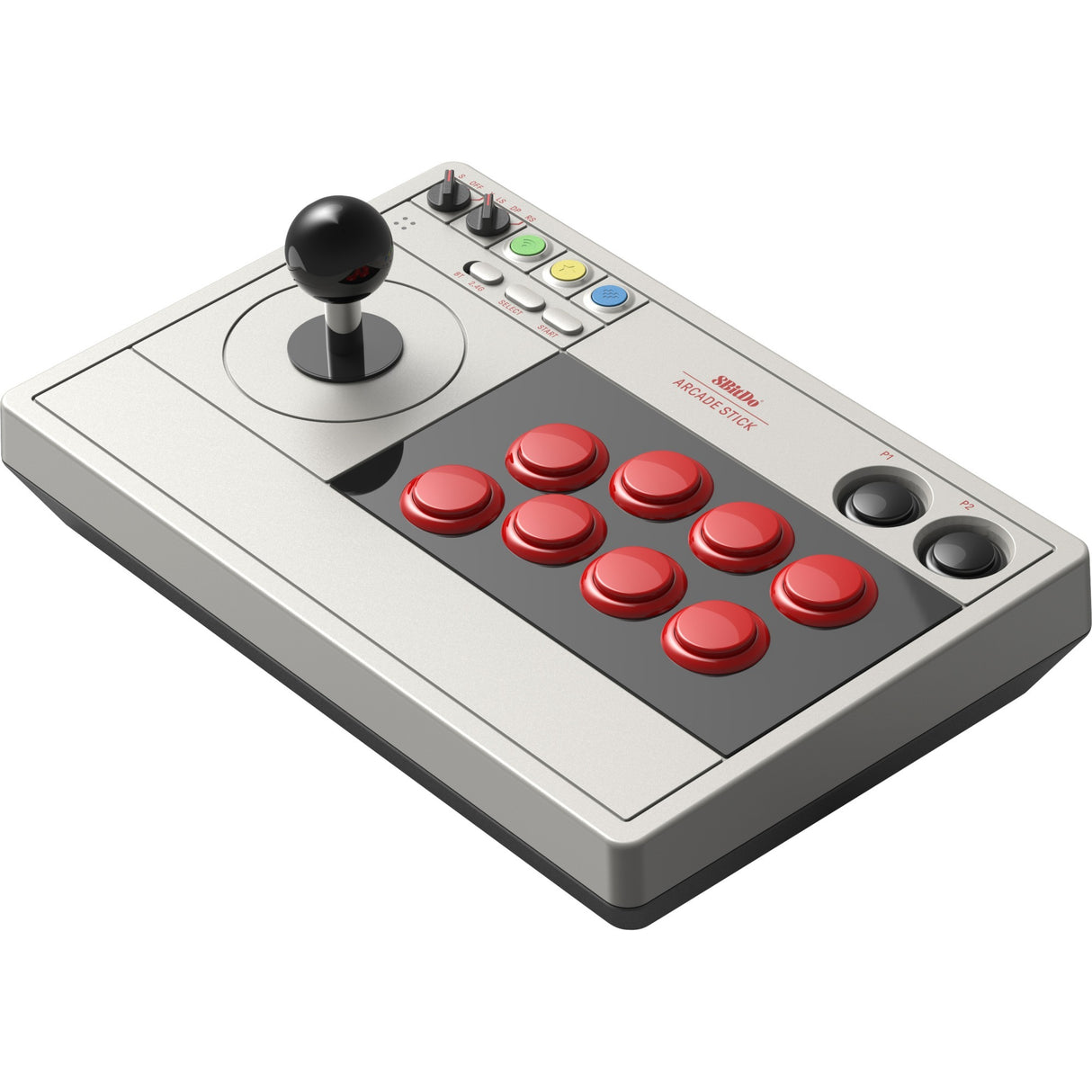 Manette de jeu arcade stick 8bitdo (gris)