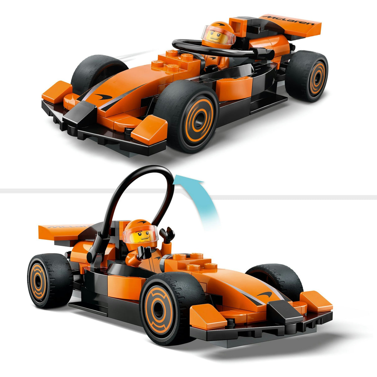 Lego city 60442 pilote de F1 avec voiture de course McLaren