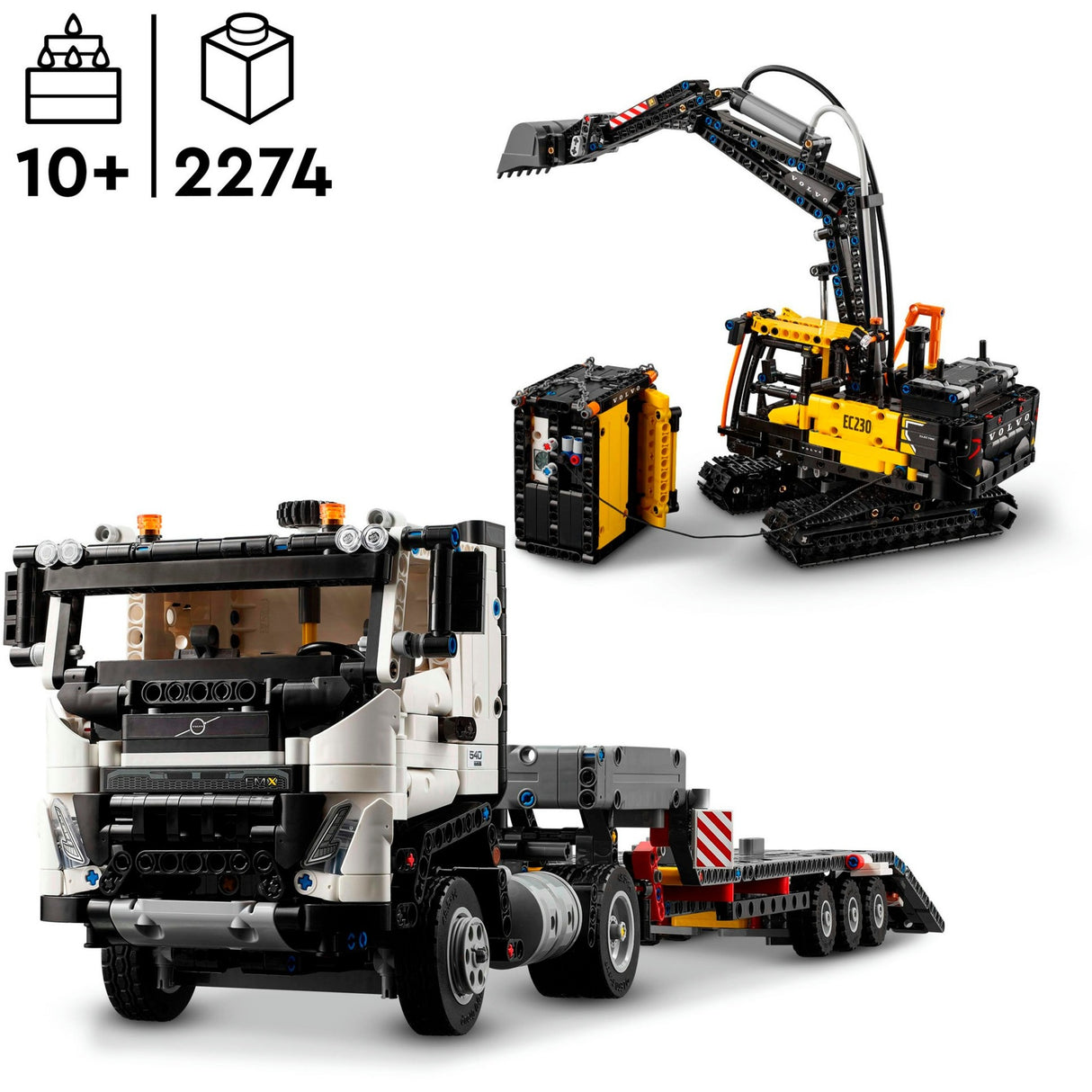 Lego technic 42175 Volvo FMX Truck EC230 Pelle électrique