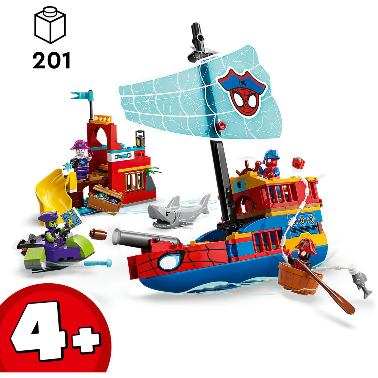 Lego Spidey 11208 Le bateau pirate de l'équipe Spidey