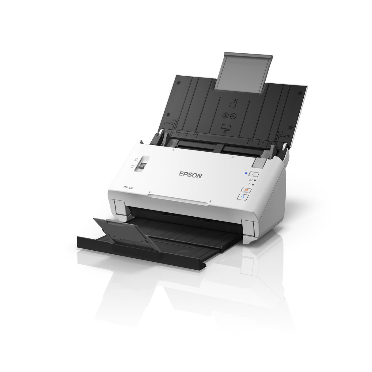 Scanner d'alimentation Epson Workforce DS-410 (blanc noir, USB 2.0)