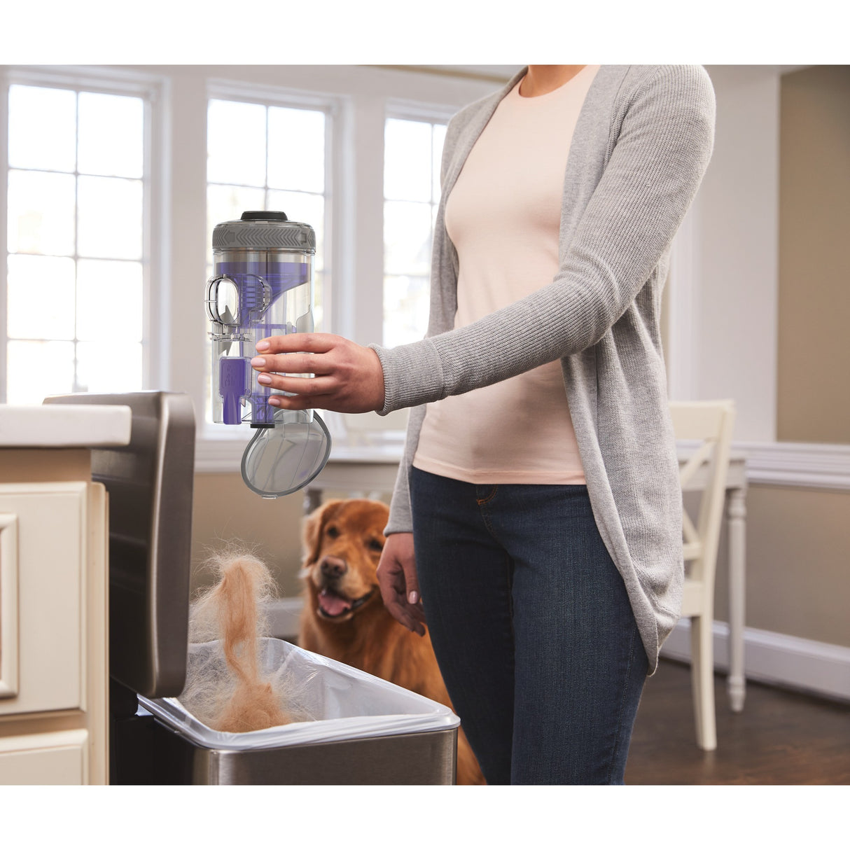 Aspirateur-balai pour animaux de compagnie extrême Black+decker 36 V 4 en 1 Power Series (violet)