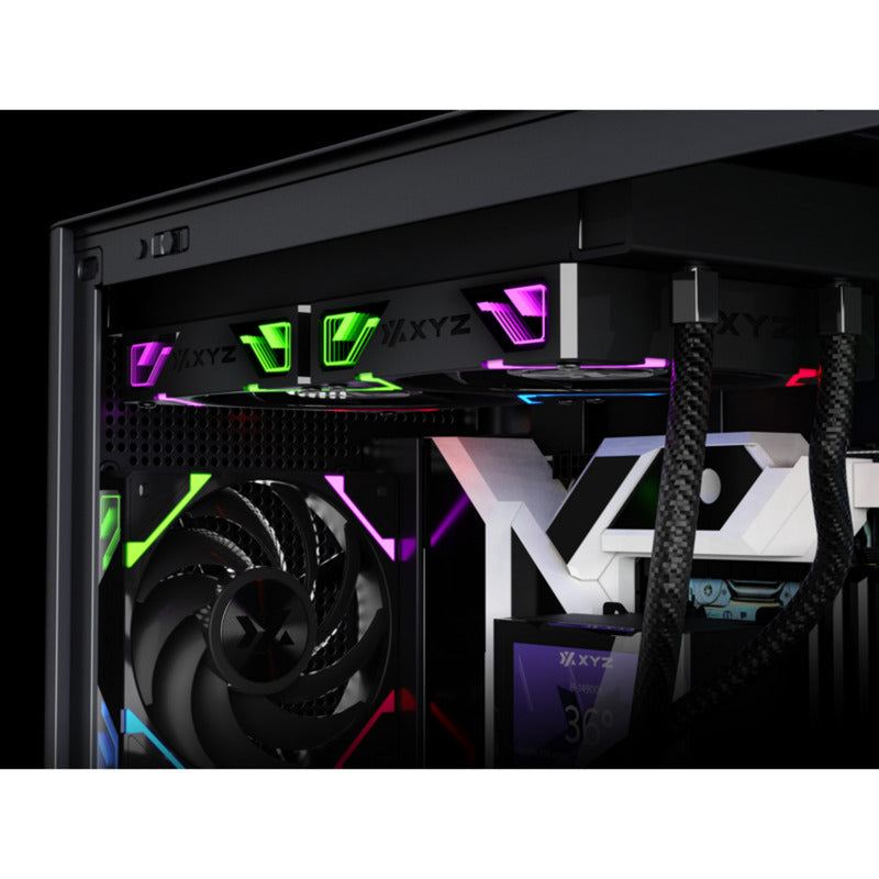 Xyz pc gear hydroview aio 240 refroidissement par eau (noir, argb, pwm)