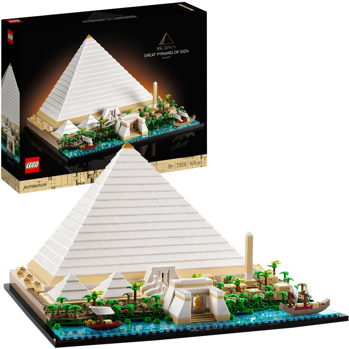 Architecture Lego - jouet de construction la grande pyramide de Gizeh (21058)