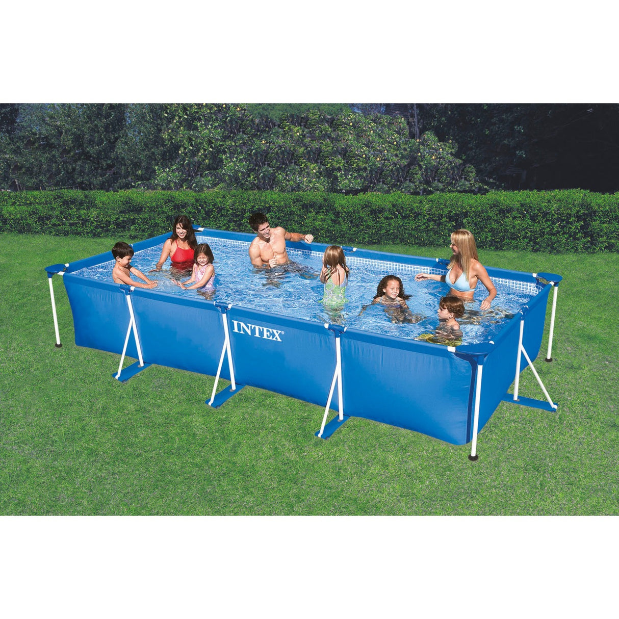 Intex Crame rectangulaire Piscine 450x220x84 cm