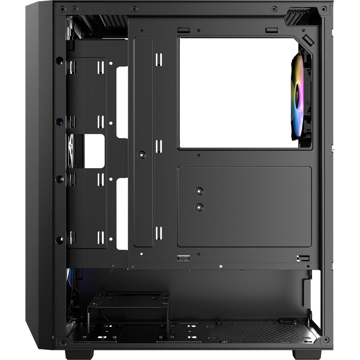 Boîtier tour midi Antec ax67 argb (noir | 3x usb-a | verre trempé)