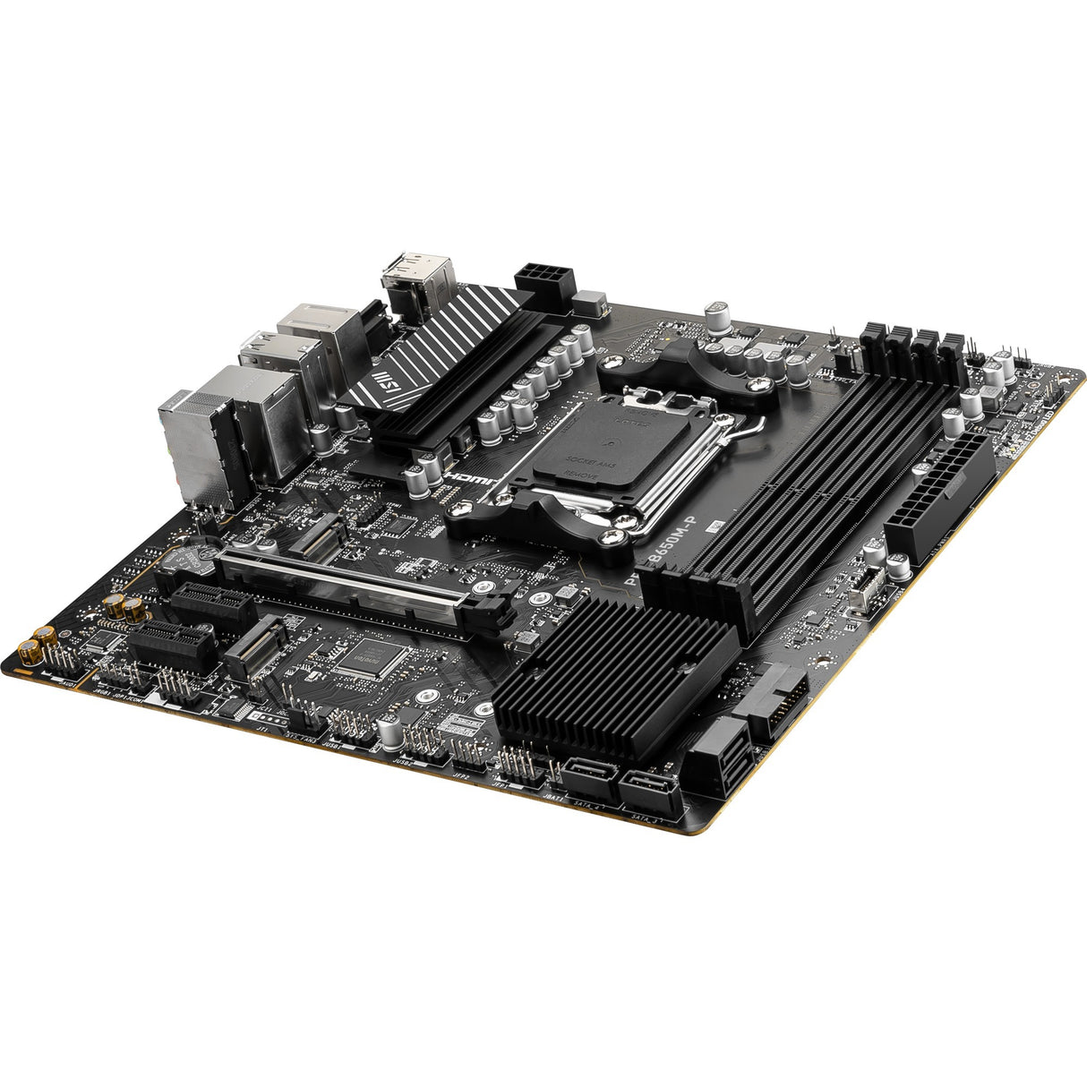 Carte mère MSI Pro B650M-P Socket AM5 (noir, RAID, 2,5 Go-LAN, son, µATX)