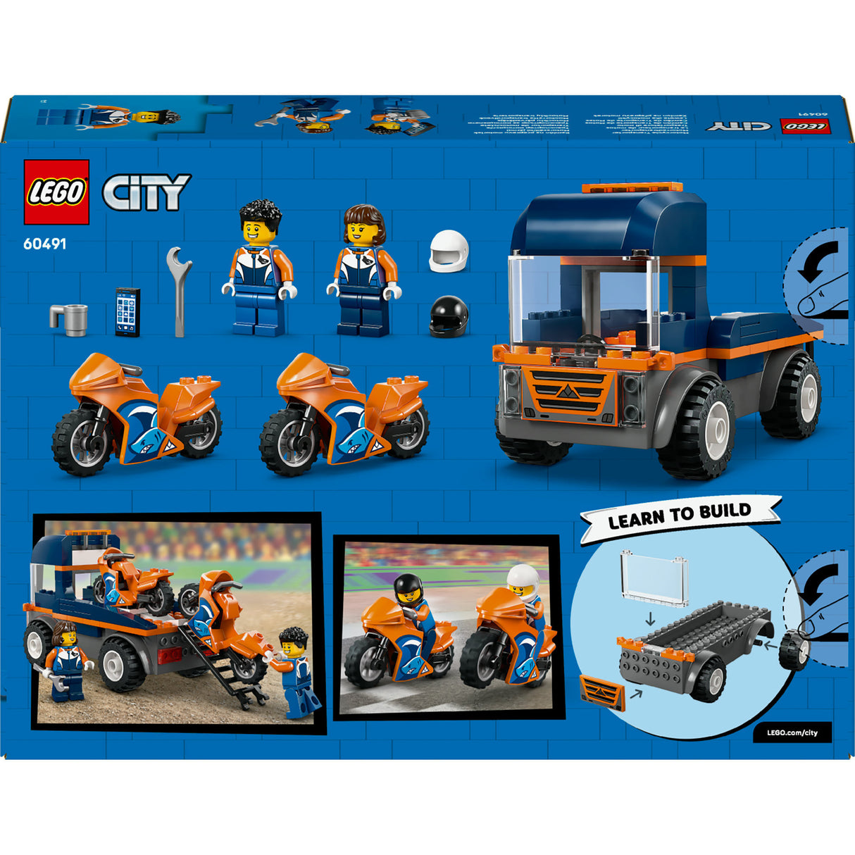 Lego city 60491 transporteur de moto