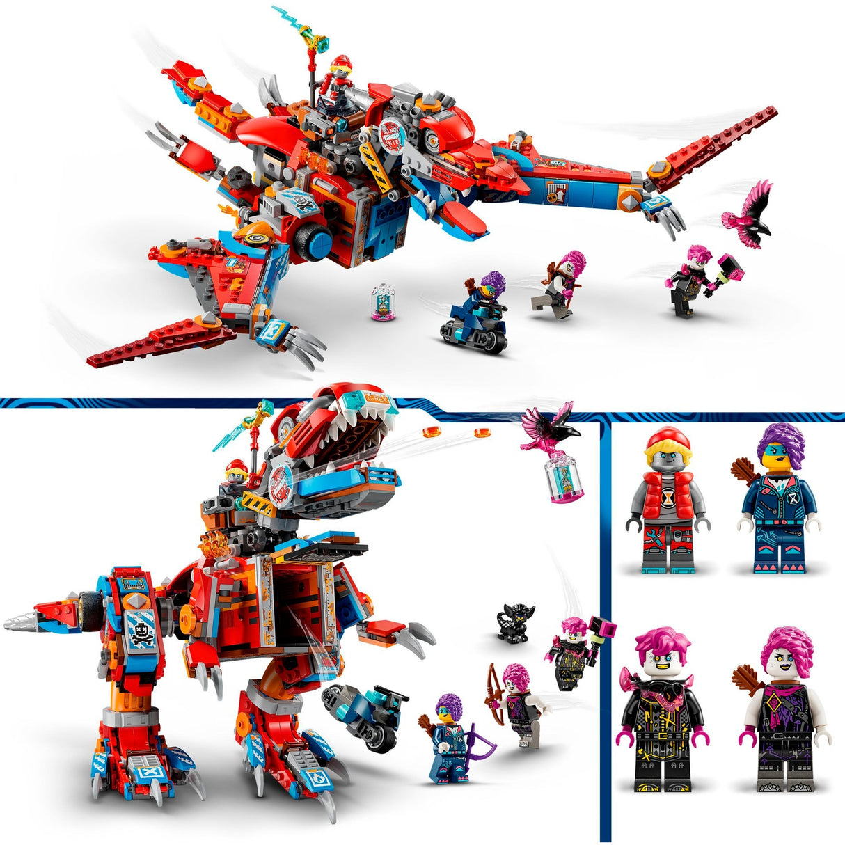 Lego dreamzzz 71484 coopers robot dinosaure c. Rex