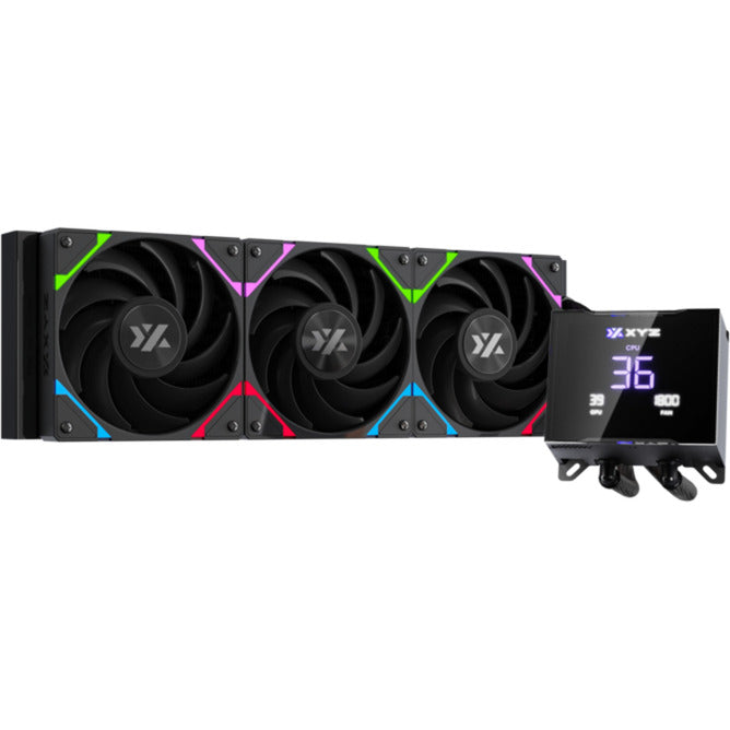 Xyz pc gear hydrotemp aio 360 refroidissement par eau (noir, argb, pwm)
