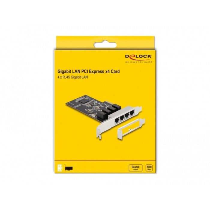 Dellock Dellock PCI Express X4 Card 4 x RJ45 Gigabit LAN