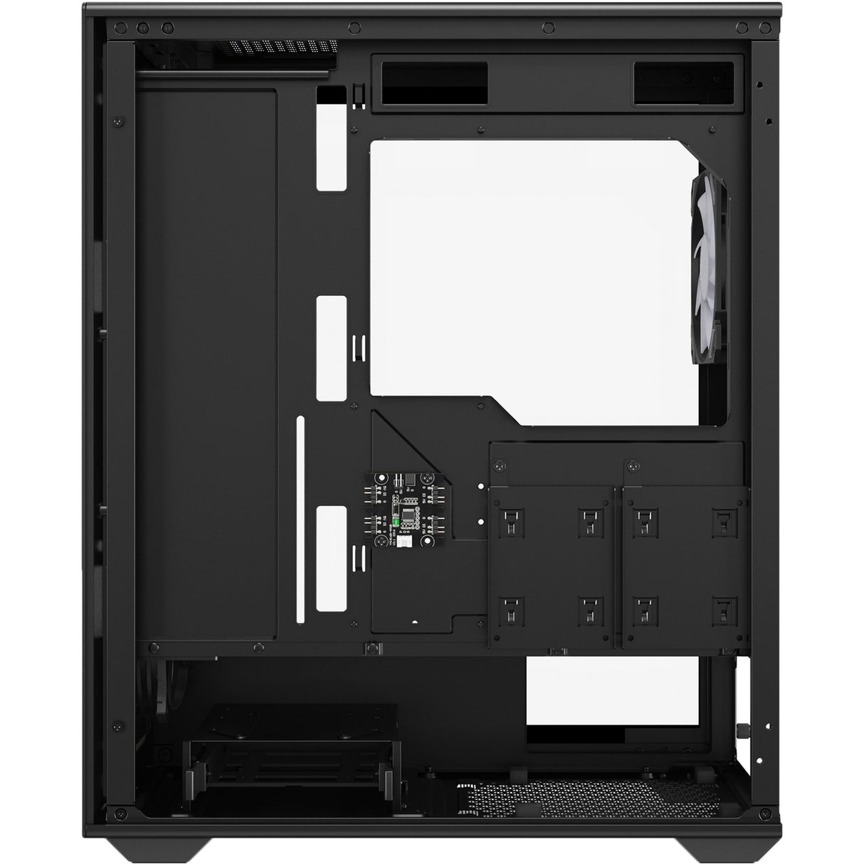 Sharkoon VK2 RGB MIDI Tower boîtier (noir | 2x USB-A | RGB | verre trempé)
