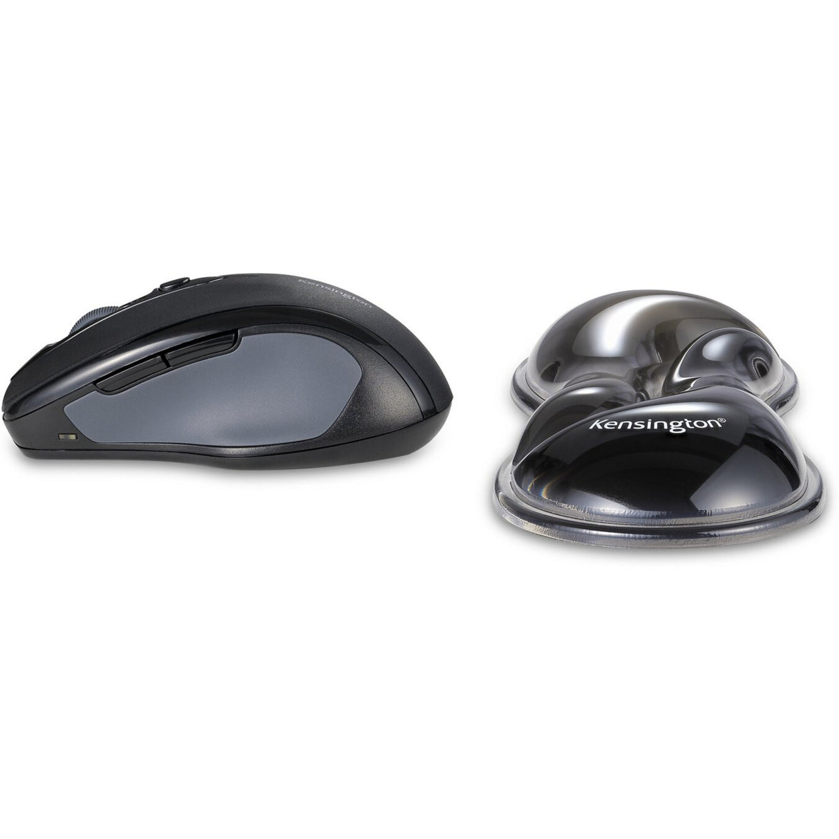 Kensington slim duo gel souris trackball repose-poignet repose-poignet (gris noir)