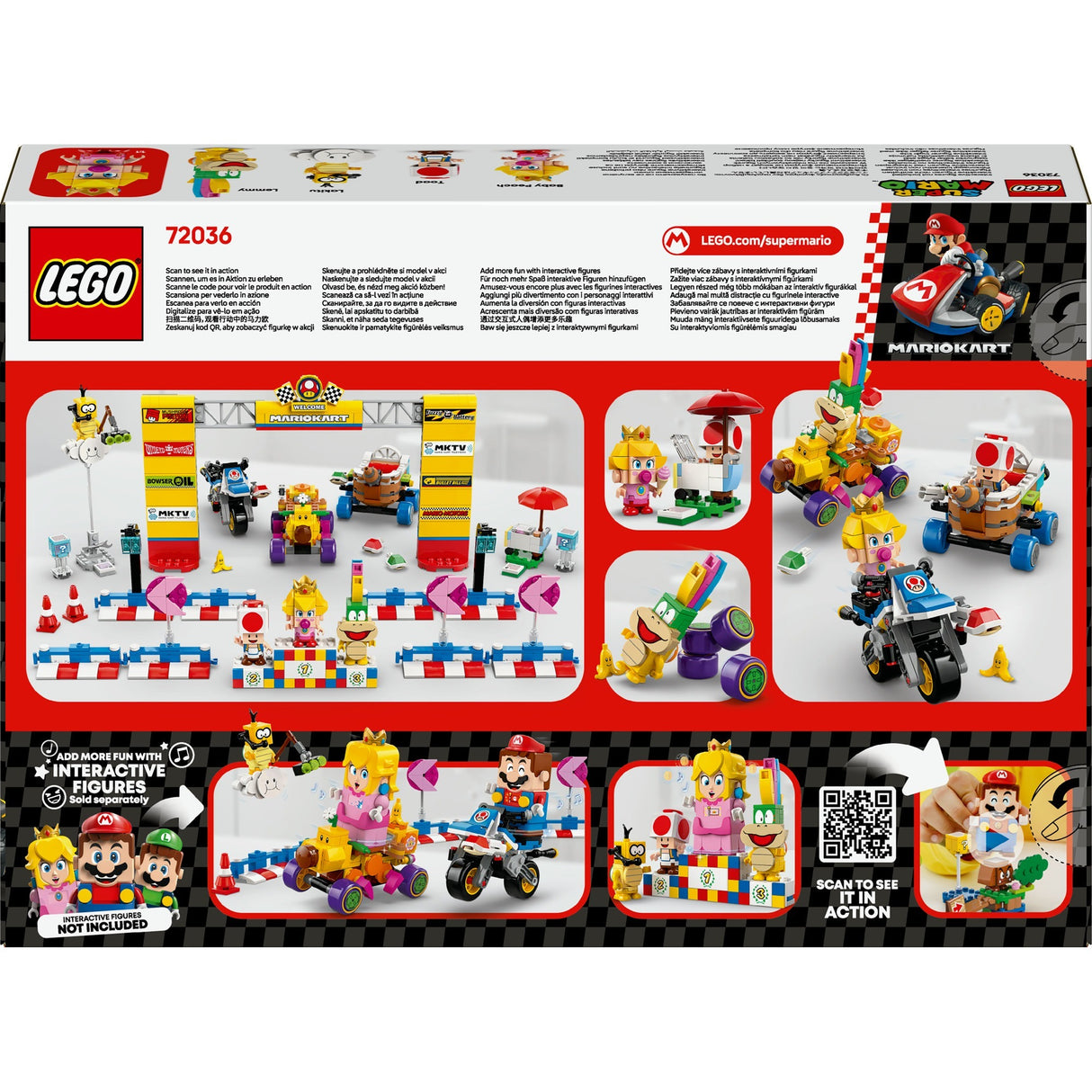 Lego Super Mario 72036 Mario Kart Baby Peach et Grand Prix