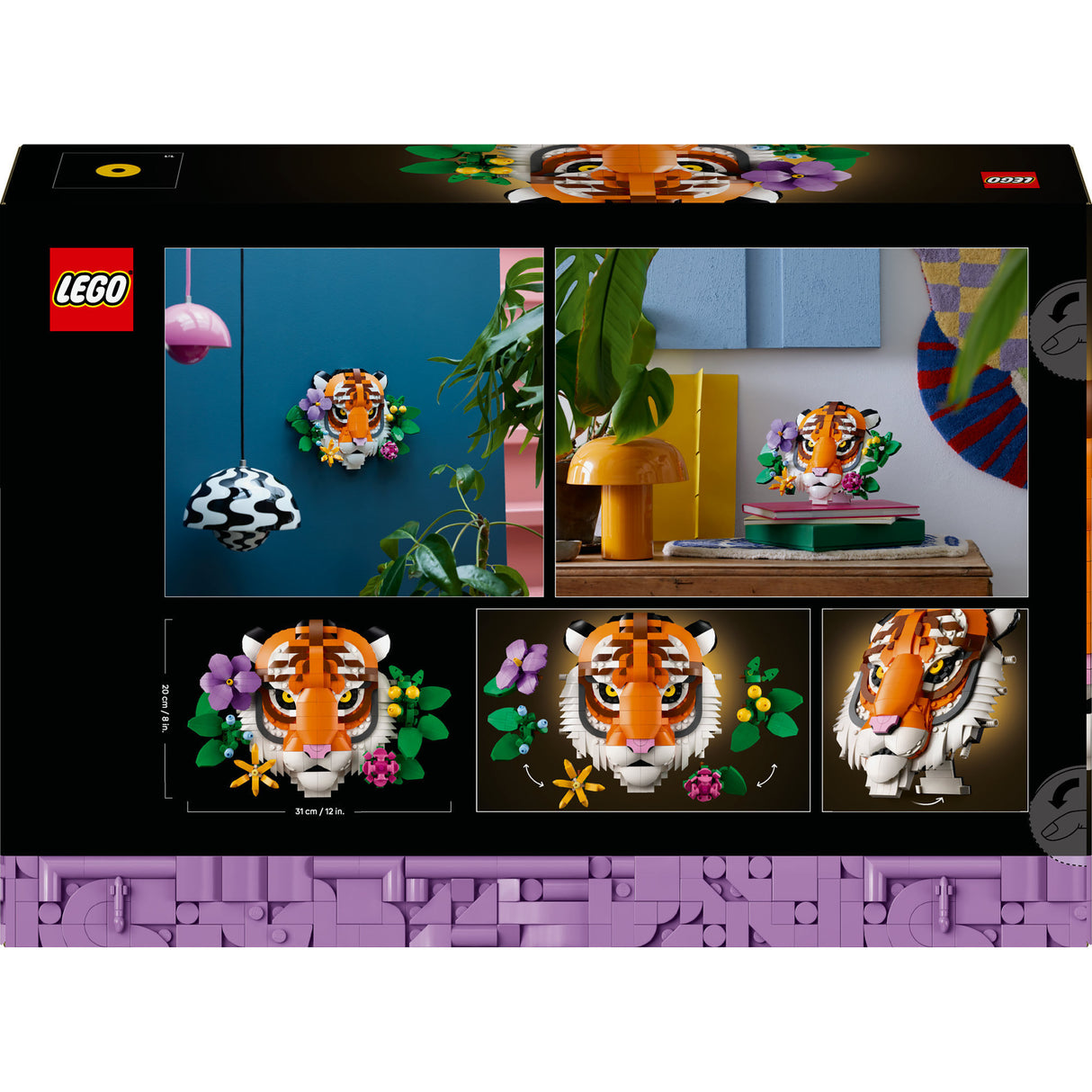 Lego art 31217 la collection de la faune du tigre