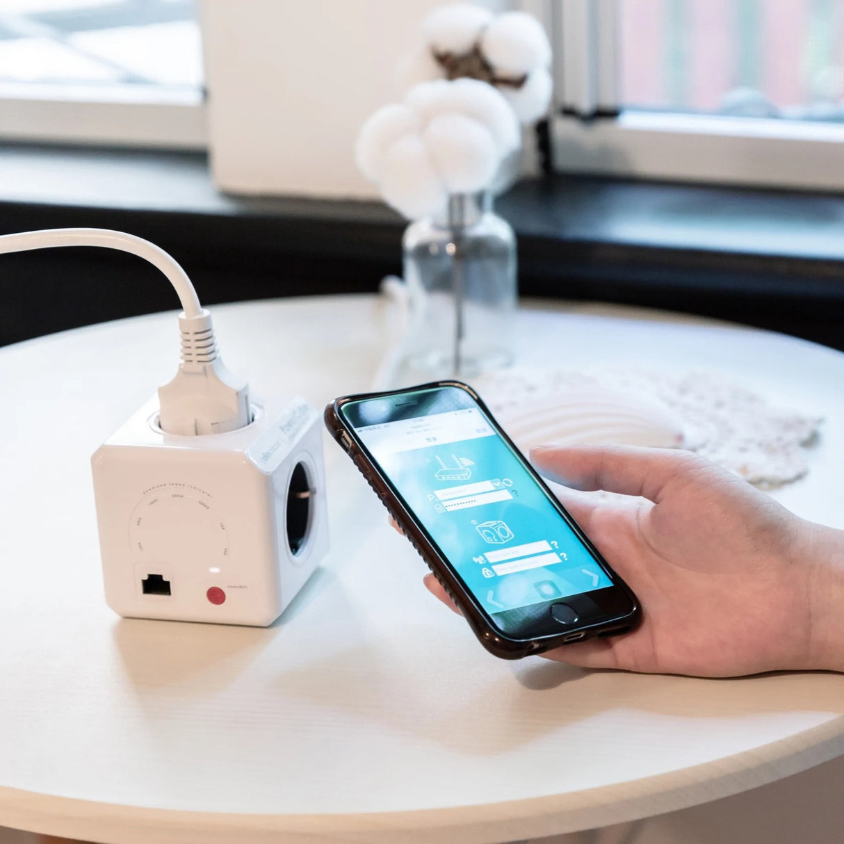Allocacoc powercube étendu | Wi-Fi | multiprise multiprise (blanc gris, Belgique | France)