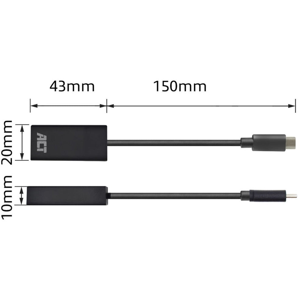 Agir la connectivité USB-C à l'adaptateur féminin HDMI