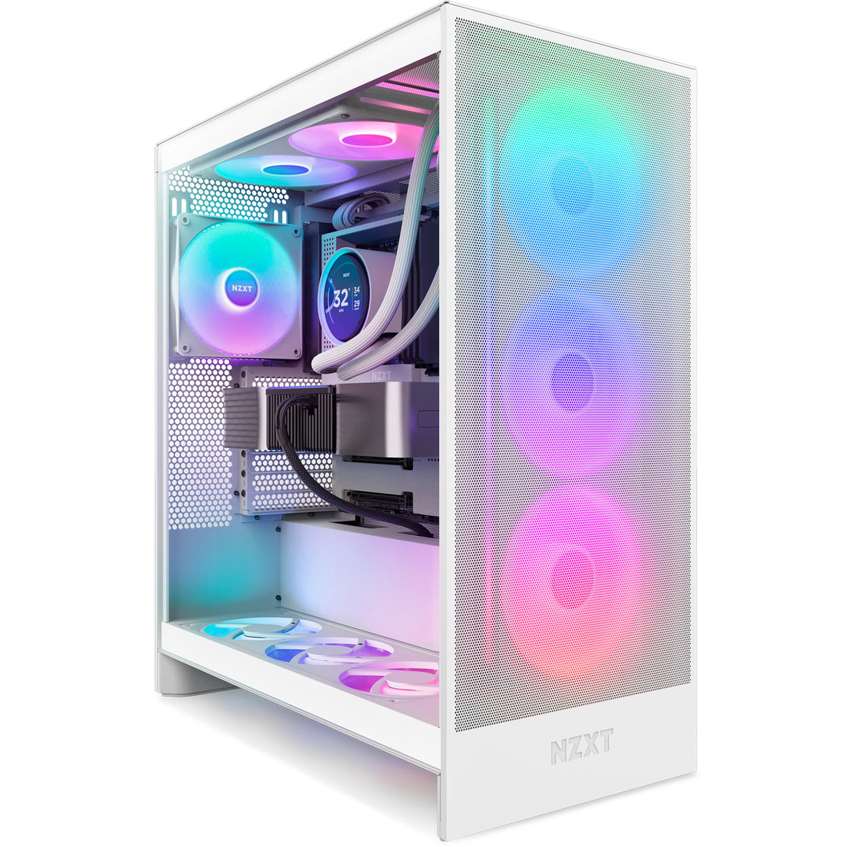 Nzxt f420 rgb core ventilateurs de boîtier (blanc, 3 pièces, 420 x 140 x 26 mm)