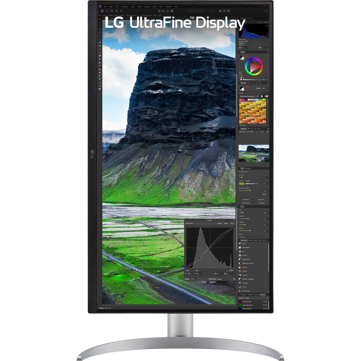 Moniteur LG Ultrafine 27UQ850V-W 27 4K UHD (blanc argent, 2x HDMI, Display Port, 2x USB-A, USB-B, USB-C)
