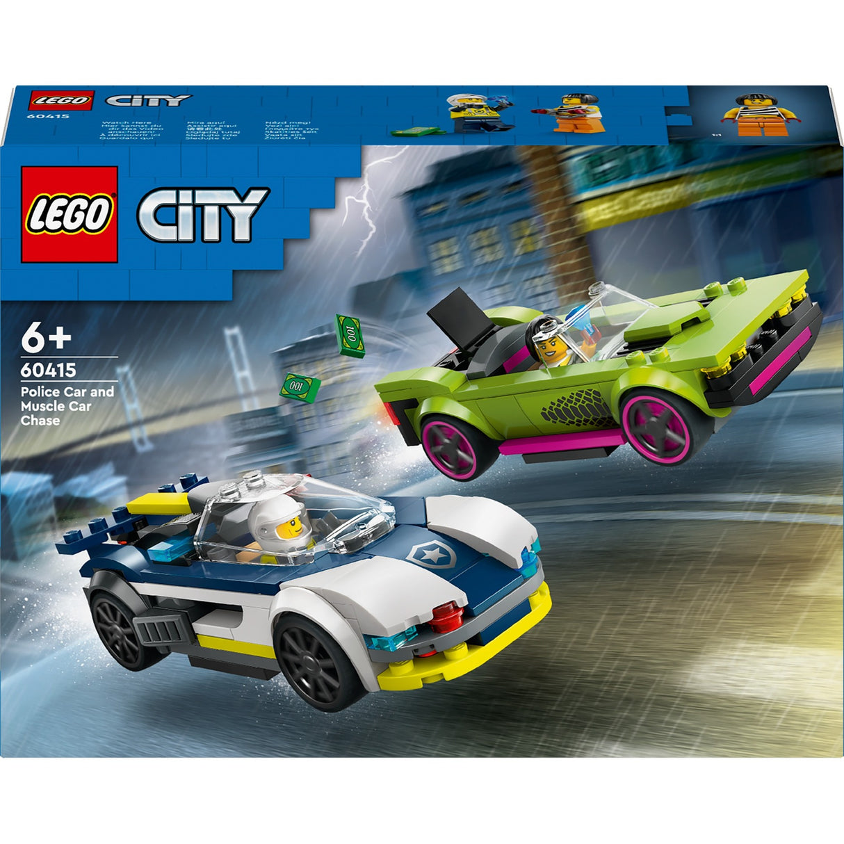 Voiture de police Lego et poursuite en voiture à grande vitesse - 60415