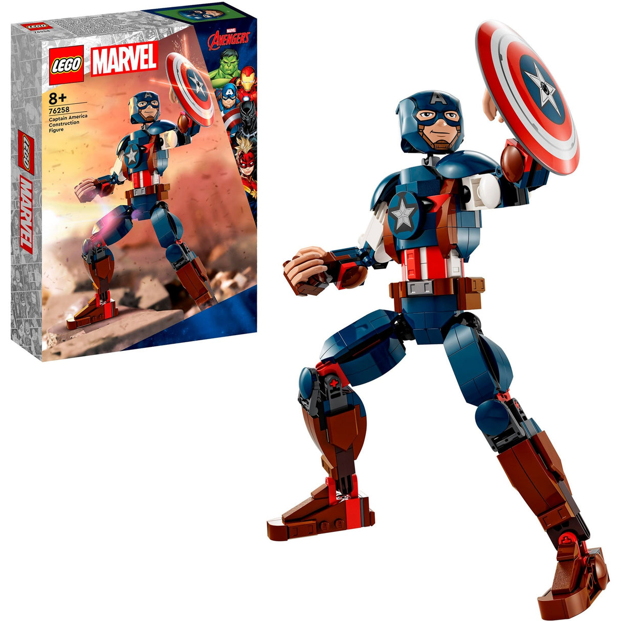 Figurine de construction Lego Super Heros 76258 Captain America