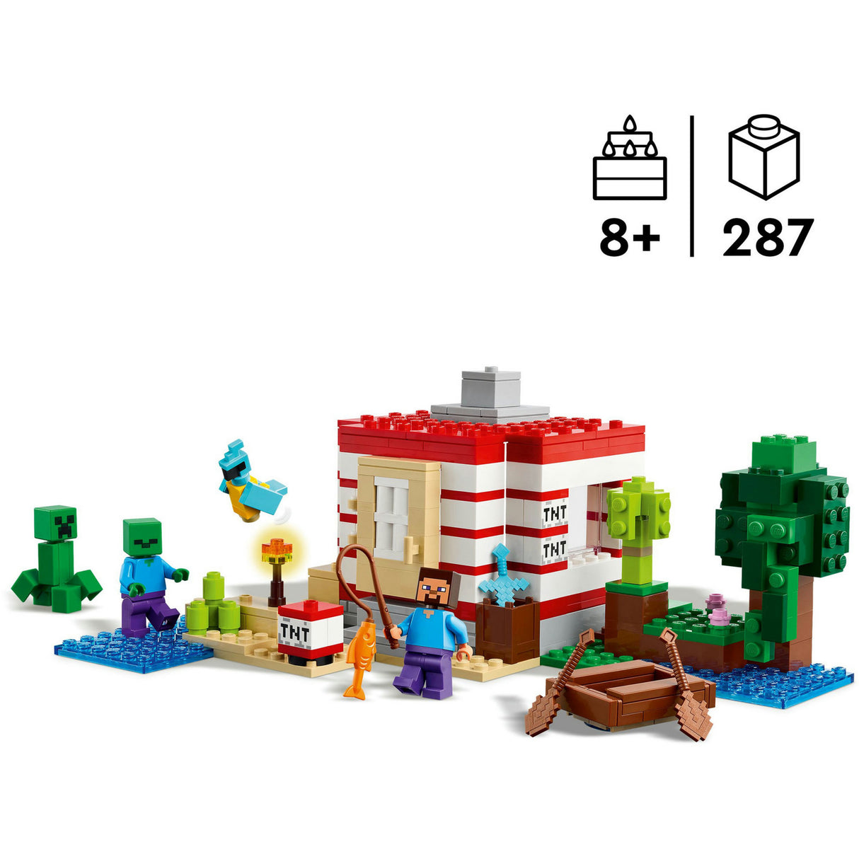 Lego minecraft 21275 la maison de la jungle TNT
