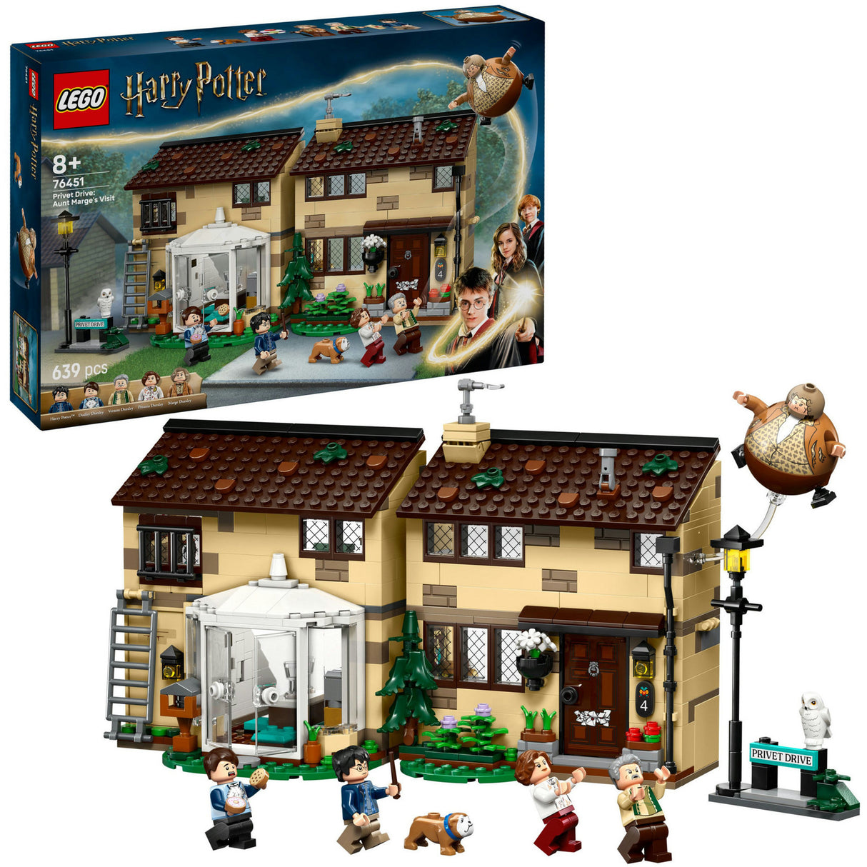 Lego Harry Potter Privet Drive : Kit de construction La visite de tante Margot - 76451