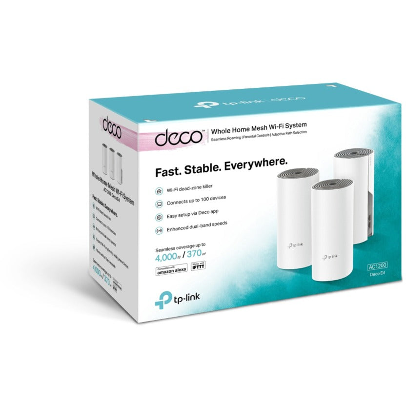 Routeur maillé tp-link déco e4 (blanc, 3 pièces)