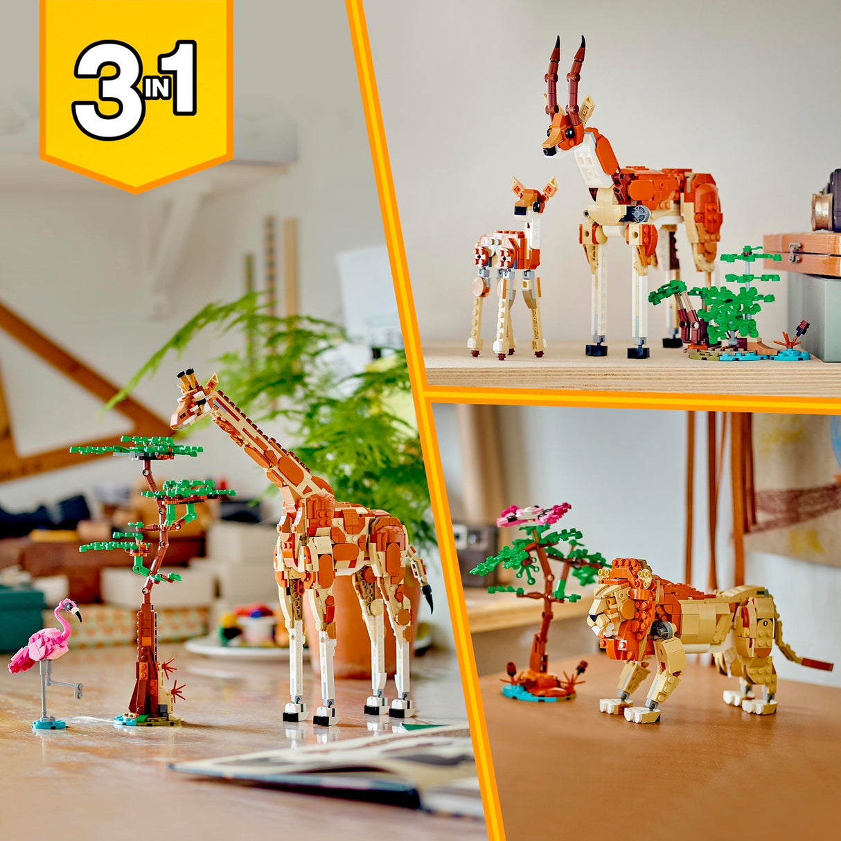 Lego Creator 3en1 Animaux de safari - 31150