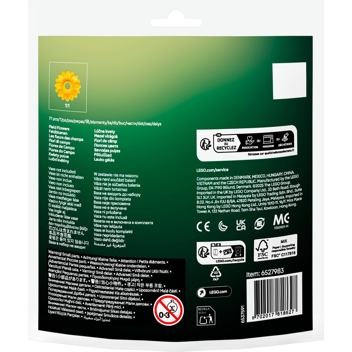 Lego 30701 plantes botaniques fleurs sauvages | 10 pièces