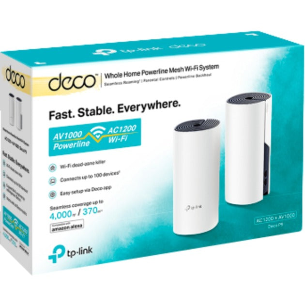 Routeur maillé tp-link déco p9 (blanc, 2 pièces, double bande 2.4 GHz 5 GHz)