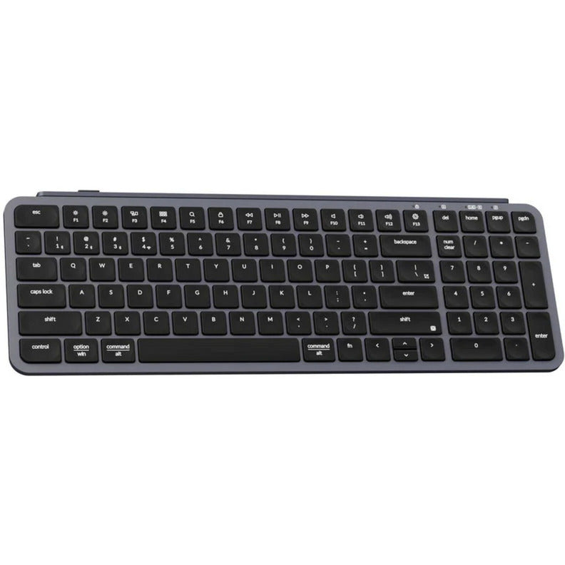 Clavier Keychron b2 pro-k1 (gris, disposition américaine (qwerty), commutateurs ciseaux, 96%, touches abs, 2,4 ghz | bluetooth | usb)