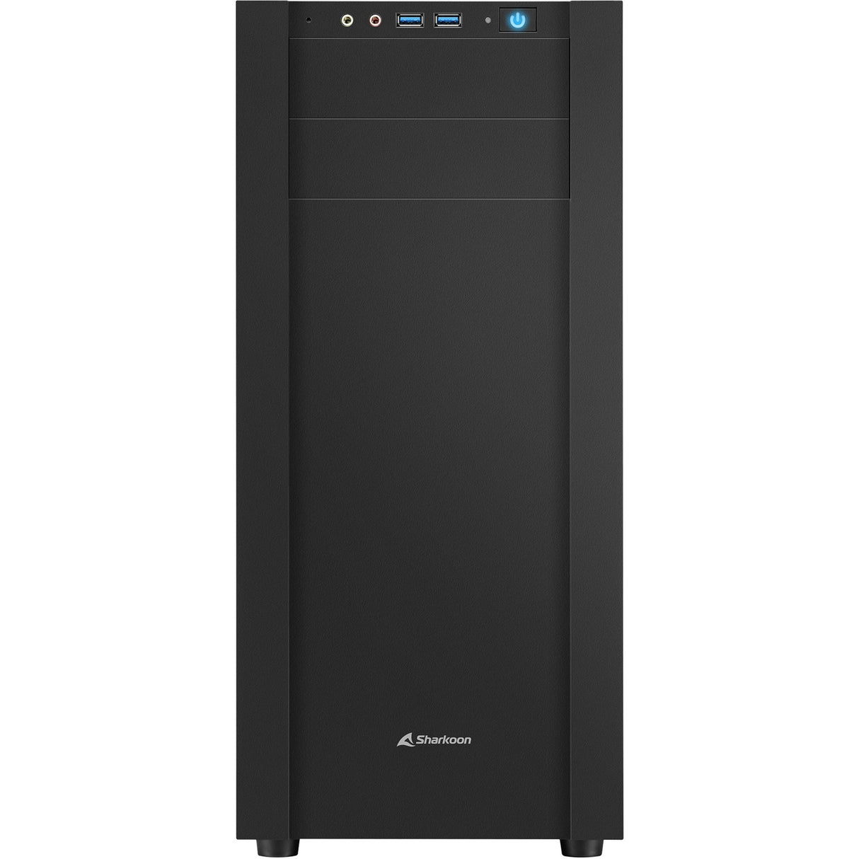 Boîtier tour midi Sharkoon s25-w (noir | 2x USB-A | fenêtre)