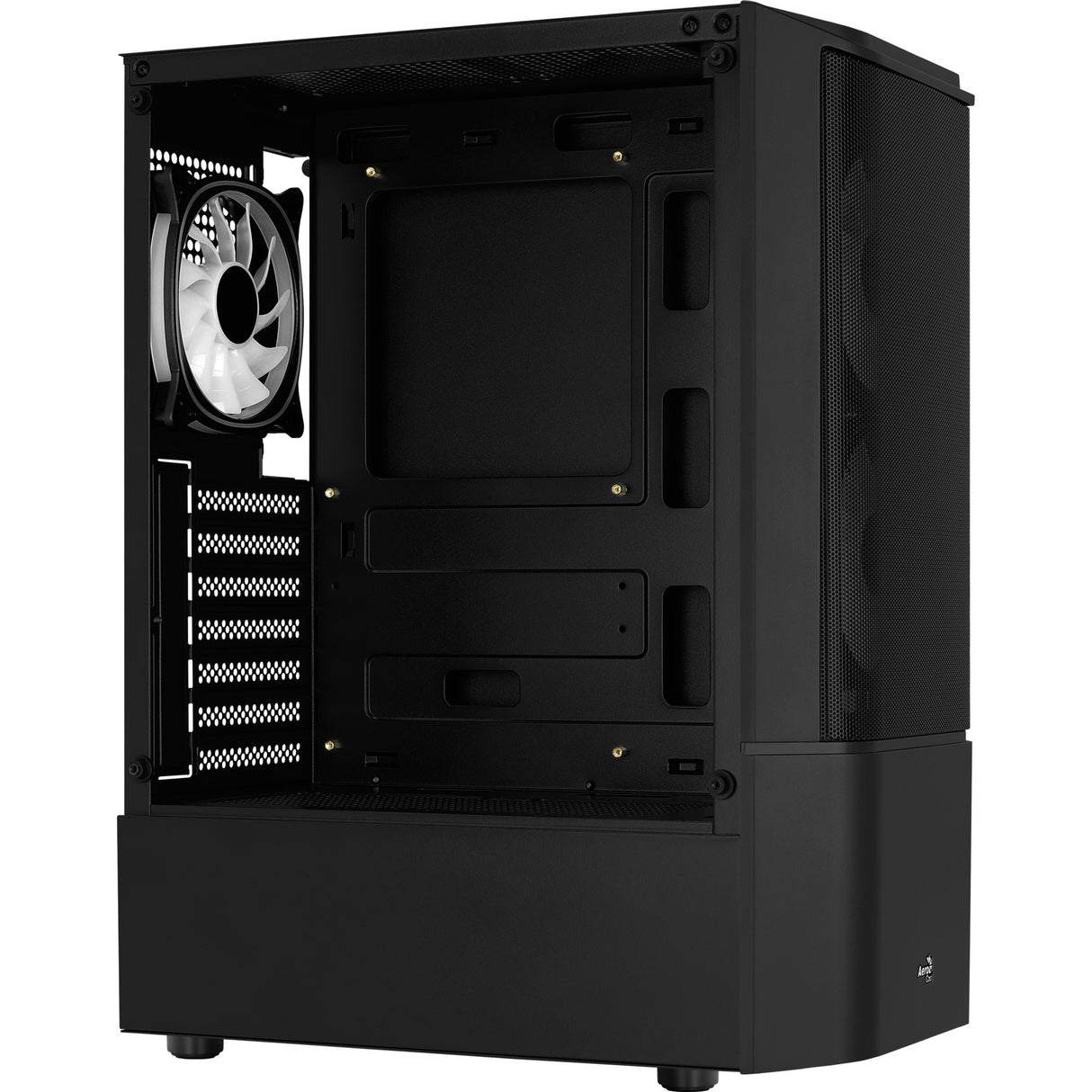 Boîtier tour midi Aerocool quantum mesh v3 (gris noir | 3x USB-A | RVB | fenêtre)
