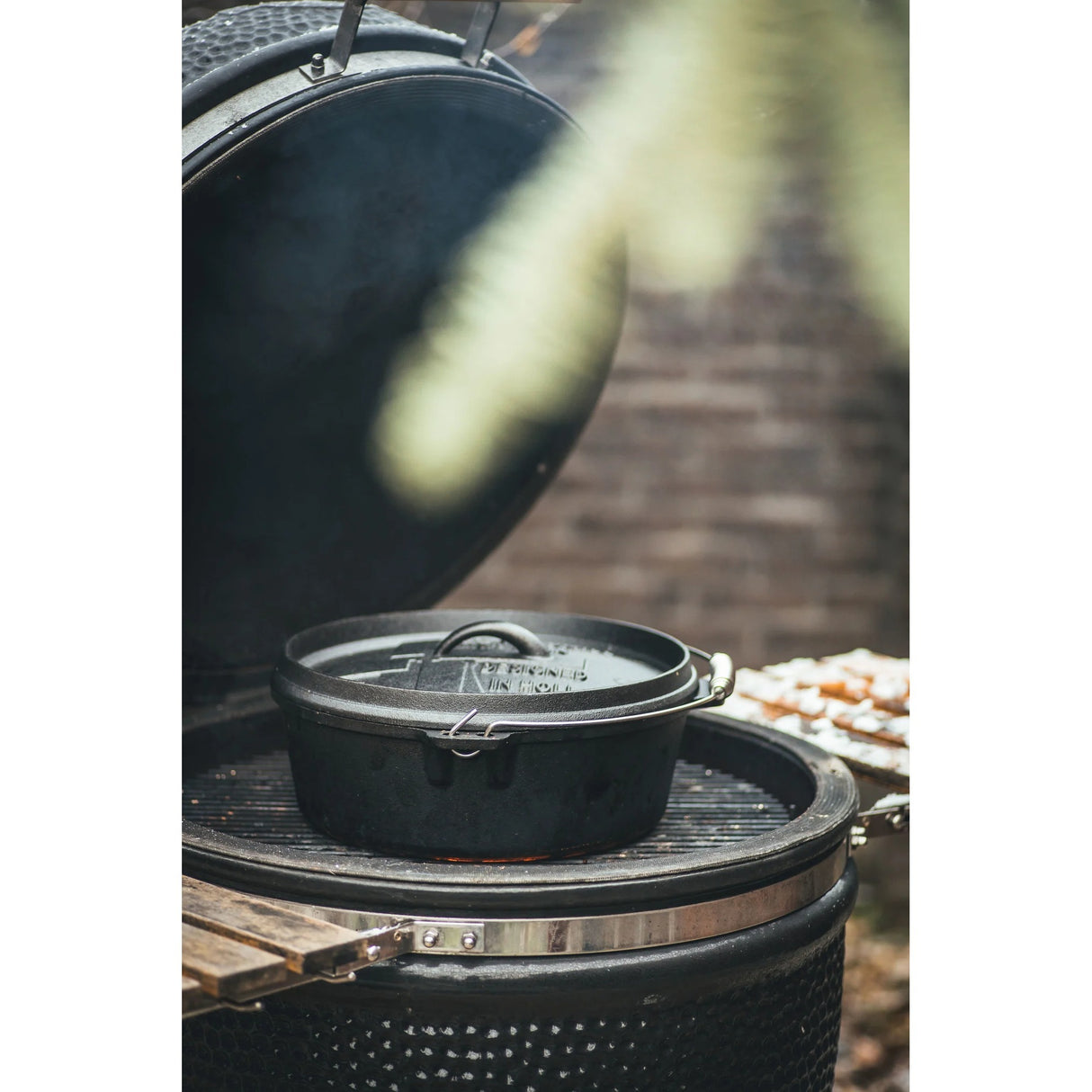 The Windmill Dutch Oven 6 qt sans pieds poêle de cuisson (noir, ø 31,5 cm | 5,9 litres)