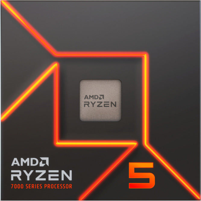 Processeur AMD Ryzen 5 7400, 3,7 GHz (4,7 GHz Turbo Boost) socket AM5 (débloqué, en boîte)