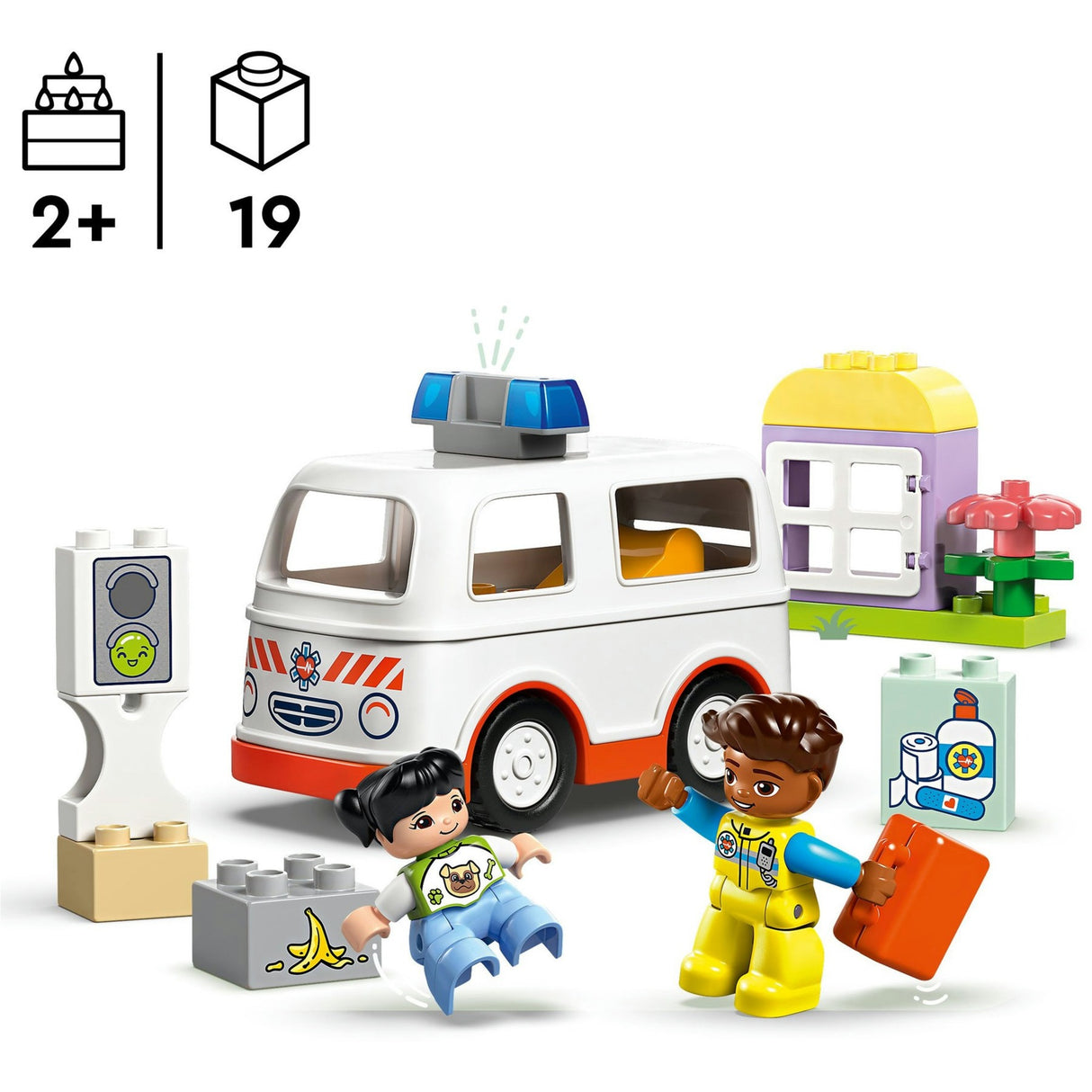 Lego Duplo Town 10447 ambulance avec chauffeur