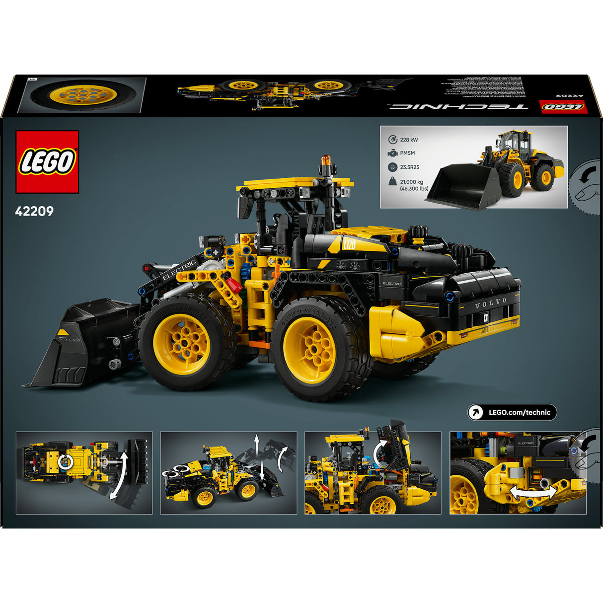 Lego technic 42209 chargeuse sur pneus électrique volvo l120