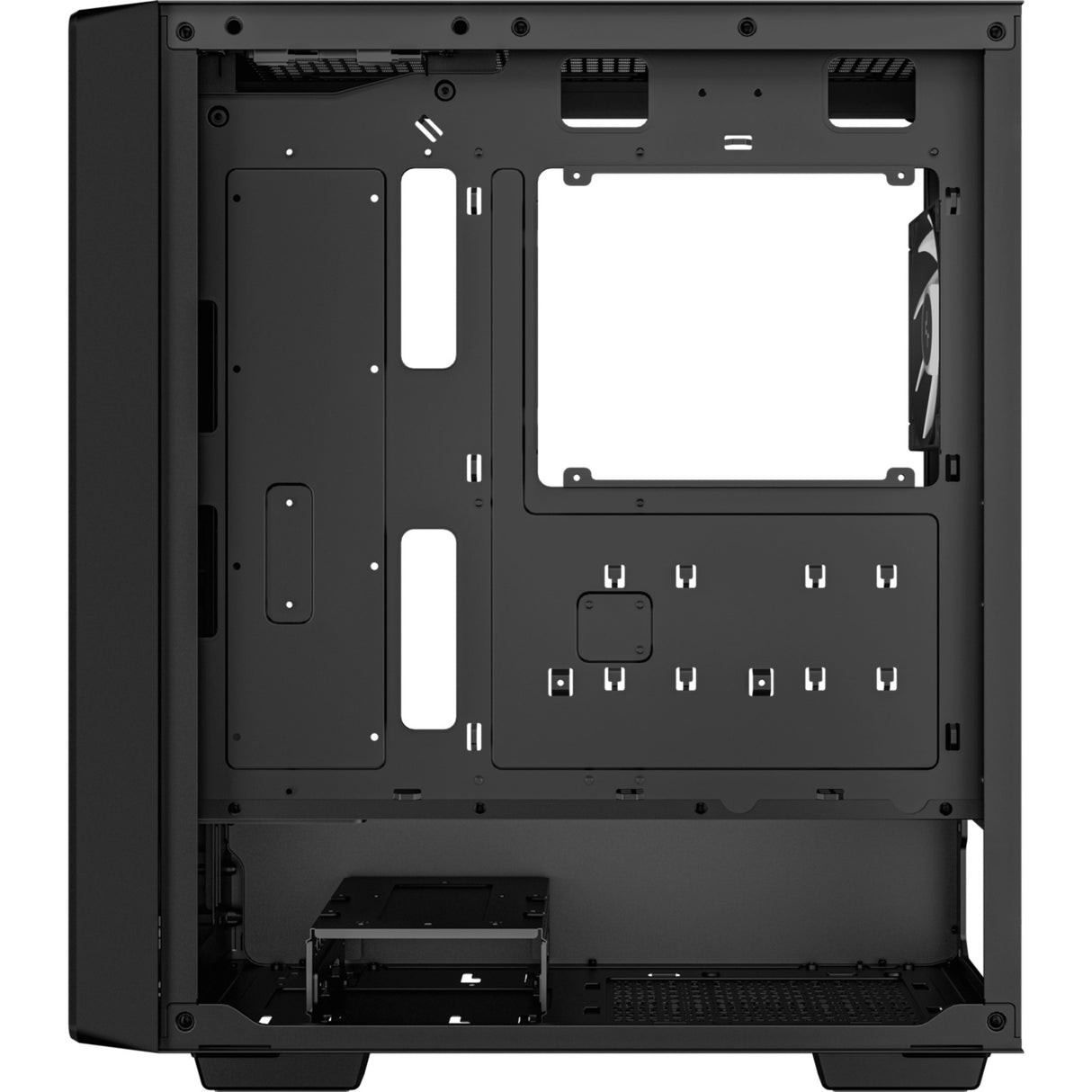 Boîtier tour midi Deepcool cc560 v2 (noir | 2x USB-A | verre trempé)